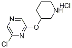 6-Chloro-2-pyrazinyl 3-piperidinyl etherhydrochloride,1220020-44-9,结构式