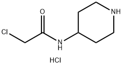 2-Chloro-N-(4-piperidinyl)acetamide hydrochloride Structure