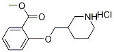 Methyl 2-(3-piperidinylmethoxy)benzoatehydrochloride 结构式