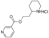 2-(2-Piperidinyl)ethyl nicotinate hydrochloride Structure