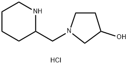 1-(2-Piperidinylmethyl)-3-pyrrolidinoldihydrochloride Structure