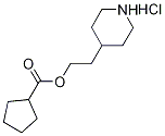 2-(4-Piperidinyl)ethyl cyclopentanecarboxylatehydrochloride Structure