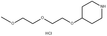 2-(2-Methoxyethoxy)ethyl 4-piperidinyl etherhydrochloride Struktur