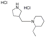 2-Ethyl-1-(3-pyrrolidinylmethyl)piperidinedihydrochloride 结构式