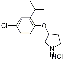 3-(4-Chloro-2-isopropylphenoxy)pyrrolidinehydrochloride 化学構造式