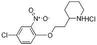 2-[2-(4-Chloro-2-nitrophenoxy)ethyl]piperidinehydrochloride 化学構造式