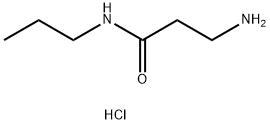 3-Amino-N-propylpropanamide hydrochloride Struktur