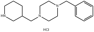 1-Benzyl-4-(3-piperidinylmethyl)piperazinedihydrochloride Struktur
