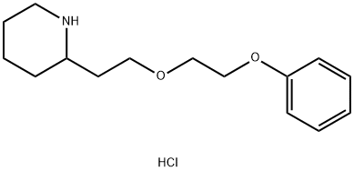 2-[2-(2-Phenoxyethoxy)ethyl]piperidinehydrochloride 结构式