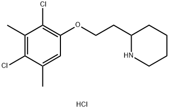 2-[2-(2,4-Dichloro-3,5-dimethylphenoxy)ethyl]-piperidine hydrochloride Structure