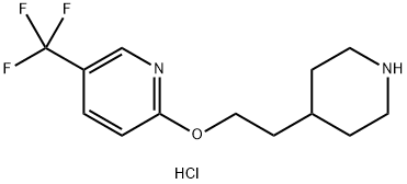 2-[2-(4-Piperidinyl)ethoxy]-5-(trifluoromethyl)-pyridine hydrochloride Structure