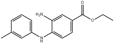 Ethyl 3-amino-4-(3-toluidino)benzoate Struktur