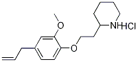 2-[2-(4-Allyl-2-methoxyphenoxy)ethyl]piperidinehydrochloride Structure