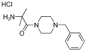 2-Amino-1-(4-benzyl-1-piperazinyl)-2-methyl-1-propanone hydrochloride Struktur