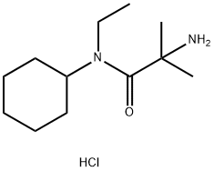 2-Amino-N-cyclohexyl-N-ethyl-2-methylpropanamidehydrochloride 化学構造式