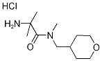 2-Amino-N,2-dimethyl-N-(tetrahydro-2H-pyran-4-ylmethyl)propanamide hydrochloride 结构式