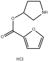 3-Pyrrolidinyl 2-furoate hydrochloride 结构式
