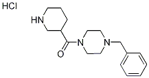 (4-Benzyl-1-piperazinyl)(3-piperidinyl)methanonehydrochloride Struktur