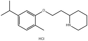 2-[2-(5-Isopropyl-2-methylphenoxy)ethyl]-piperidine hydrochloride Structure