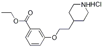 Ethyl 3-[2-(4-piperidinyl)ethoxy]benzoatehydrochloride Structure
