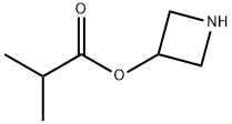 3-Azetidinyl 2-methylpropanoate 结构式