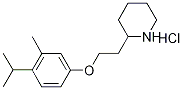2-[2-(4-Isopropyl-3-methylphenoxy)ethyl]-piperidine hydrochloride Structure