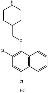 2,4-Dichloro-1-naphthyl 4-piperidinylmethyl etherhydrochloride Structure