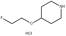 2-Fluoroethyl 4-piperidinyl ether hydrochloride Structure