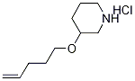 3-(4-Pentenyloxy)piperidine hydrochloride Structure