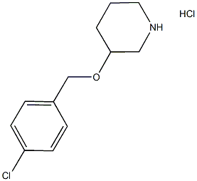 3-((4-氯苄基)氧基)哌啶盐酸盐,1220033-10-2,结构式
