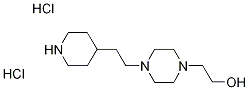 2-{4-[2-(4-Piperidinyl)ethyl]-1-piperazinyl}-1-ethanol dihydrochloride Struktur