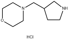 4-(3-Pyrrolidinylmethyl)morpholine dihydrochloride Struktur