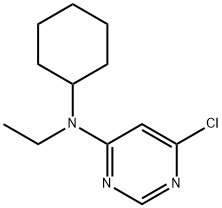 6-Chloro-N-cyclohexyl-N-ethyl-4-pyrimidinamine Struktur