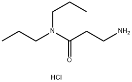 3-Amino-N,N-dipropylpropanamide hydrochloride 结构式
