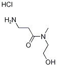 3-Amino-N-(2-hydroxyethyl)-N-methylpropanamidehydrochloride Struktur