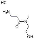 3-Amino-N-(2-hydroxyethyl)-N-methylpropanamidehydrochloride 结构式