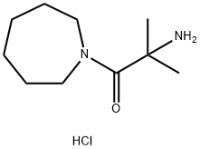 2-Amino-1-(1-azepanyl)-2-methyl-1-propanonehydrochloride 结构式