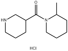 (2-Methyl-1-piperidinyl)(3-piperidinyl)methanonehydrochloride 结构式