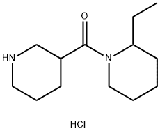 (2-Ethyl-1-piperidinyl)(3-piperidinyl)methanonehydrochloride 结构式