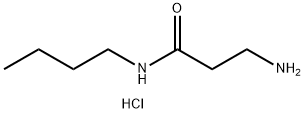 3-Amino-N-butylpropanamide hydrochloride 结构式