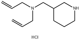 N-Allyl-N-(3-piperidinylmethyl)-2-propen-1-aminedihydrochloride 结构式
