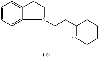 1-[2-(2-Piperidinyl)ethyl]indoline dihydrochloride 结构式