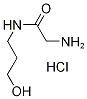 2-Amino-N-(3-hydroxypropyl)acetamide hydrochloride Structure