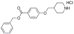 Benzyl 4-(4-piperidinylmethoxy)benzoatehydrochloride Structure
