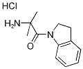 2-Amino-1-(2,3-dihydro-1H-indol-1-yl)-2-methyl-1-propanone hydrochloride Structure