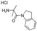 2-Amino-1-(2,3-dihydro-1H-indol-1-yl)-2-methyl-1-propanone hydrochloride 结构式