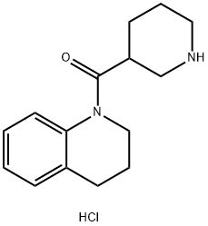 3,4-Dihydro-1(2H)-quinolinyl(3-piperidinyl)-methanone hydrochloride,1220034-96-7,结构式