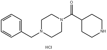 (4-Benzyl-1-piperazinyl)(4-piperidinyl)methanonehydrochloride|