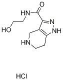 N-(2-Hydroxyethyl)-4,5,6,7-tetrahydro-1H-pyrazolo-[4,3-c]pyridine-3-carboxamide hydrochloride Structure