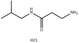 3-Amino-N-isobutylpropanamide hydrochloride Struktur